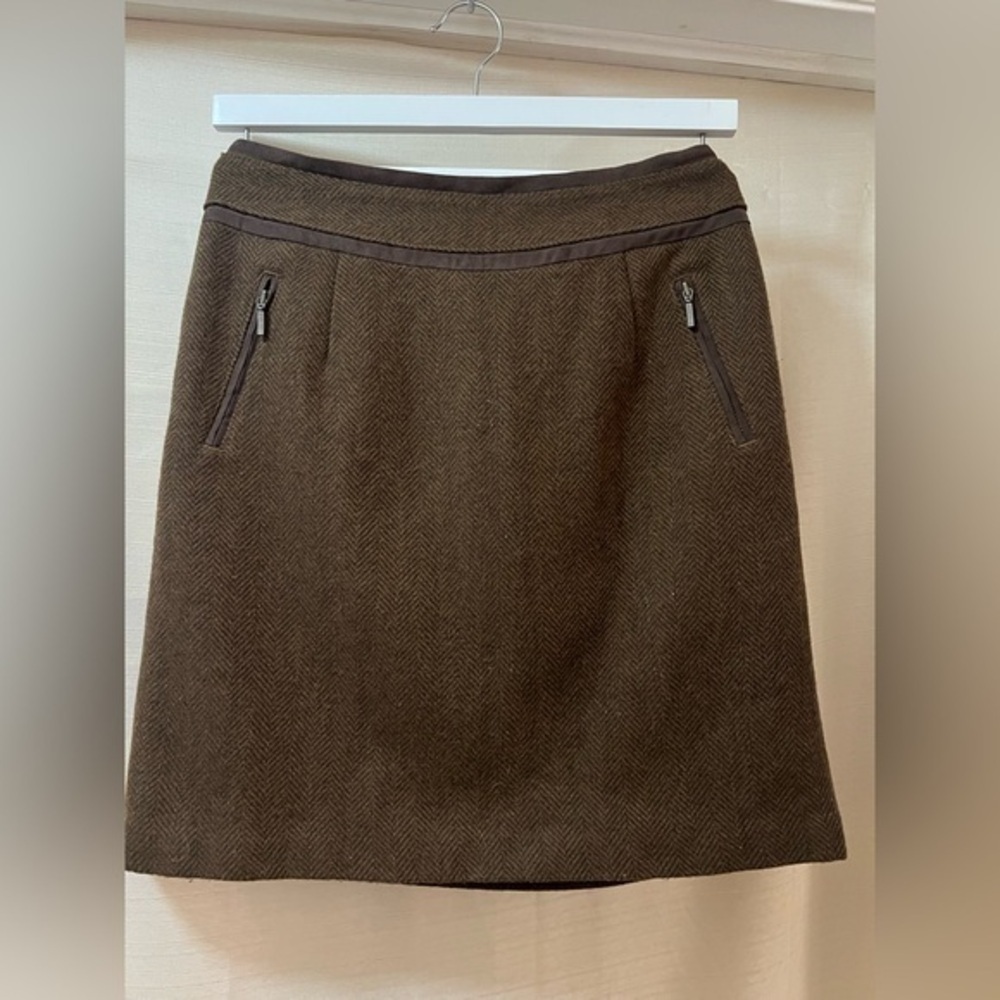 ⚫️ BOGO Bob timberlake brown wool women’s skirt size 2